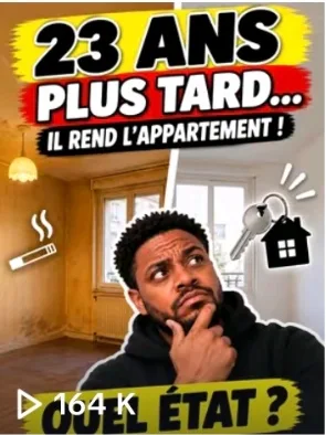 Miniature de la vidéo TikTok « 23 ans plus tard… il rend l'appartement »