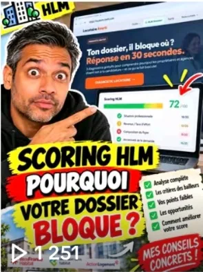 Miniature de la vidéo TikTok « Scoring HLM : pourquoi votre dossier bloque ? »